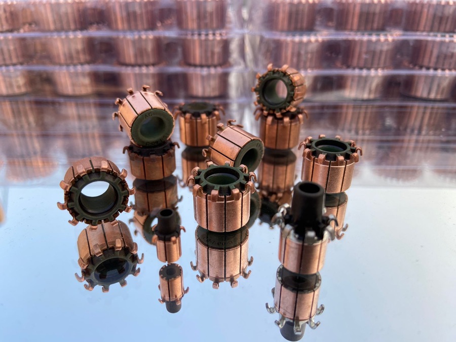 Shell type commutator